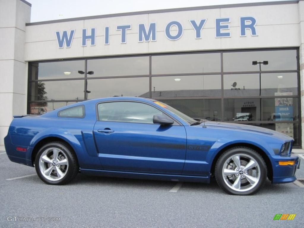 2007 Mustang GT/CS California Special Coupe - Vista Blue Metallic / Black/Parchment photo #1