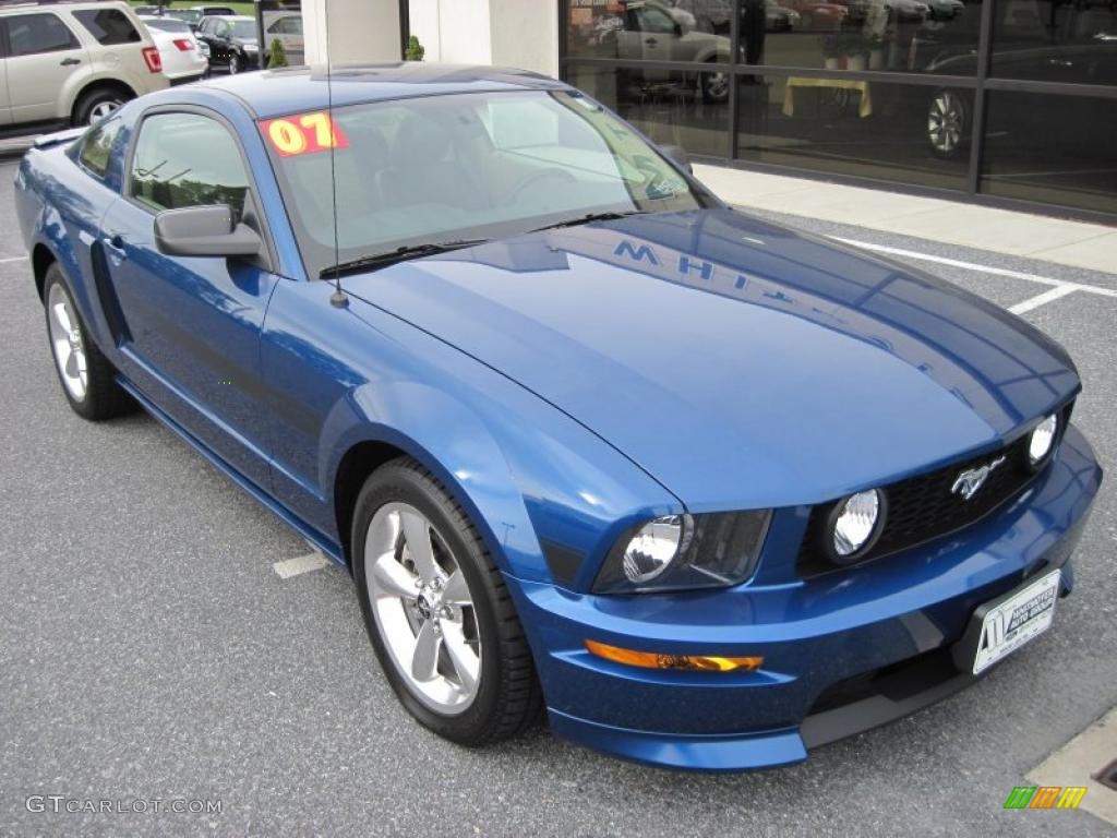 2007 Mustang GT/CS California Special Coupe - Vista Blue Metallic / Black/Parchment photo #2