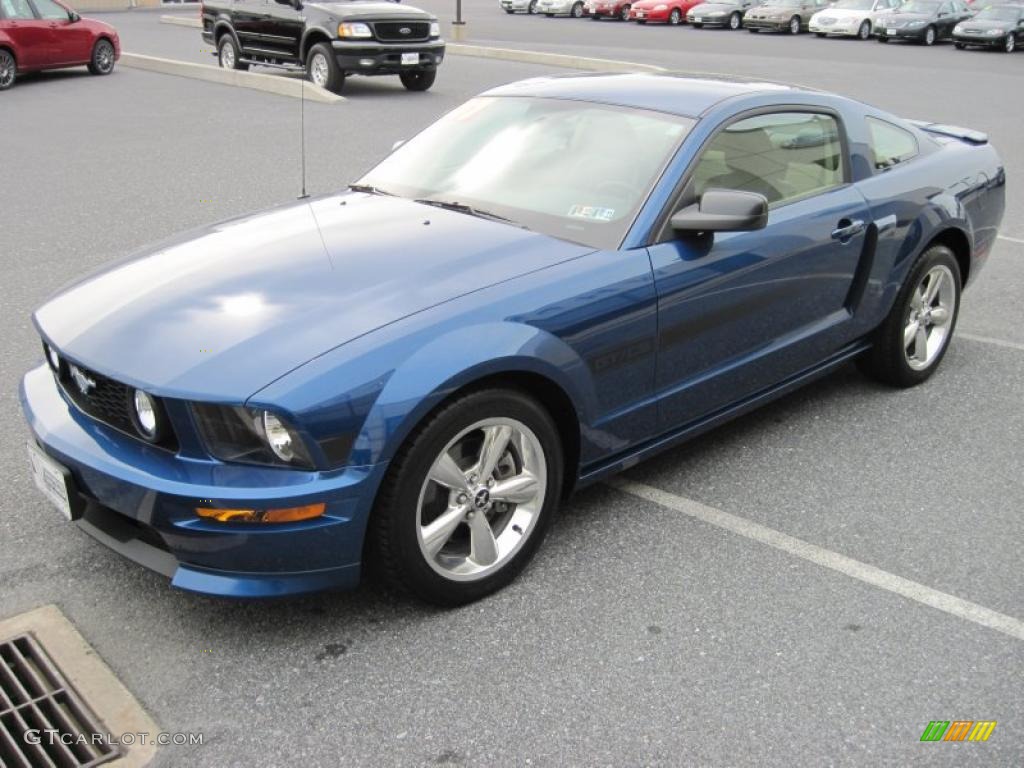 2007 Mustang GT/CS California Special Coupe - Vista Blue Metallic / Black/Parchment photo #3