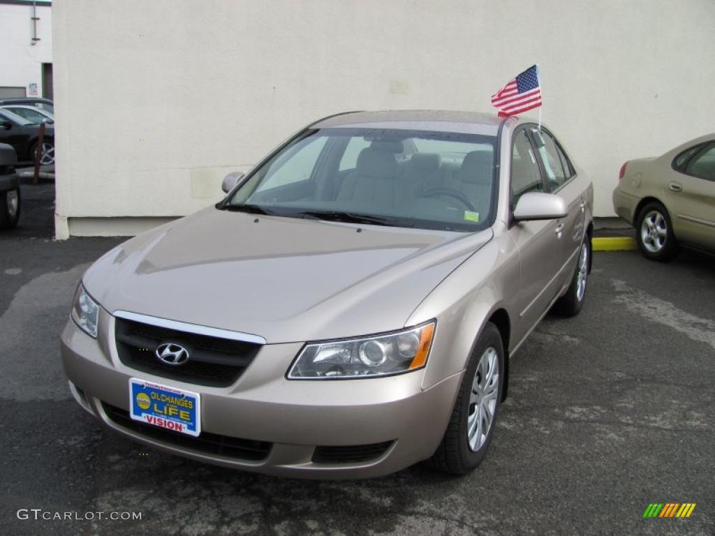 2007 Sonata GLS - Golden Beige / Beige photo #1