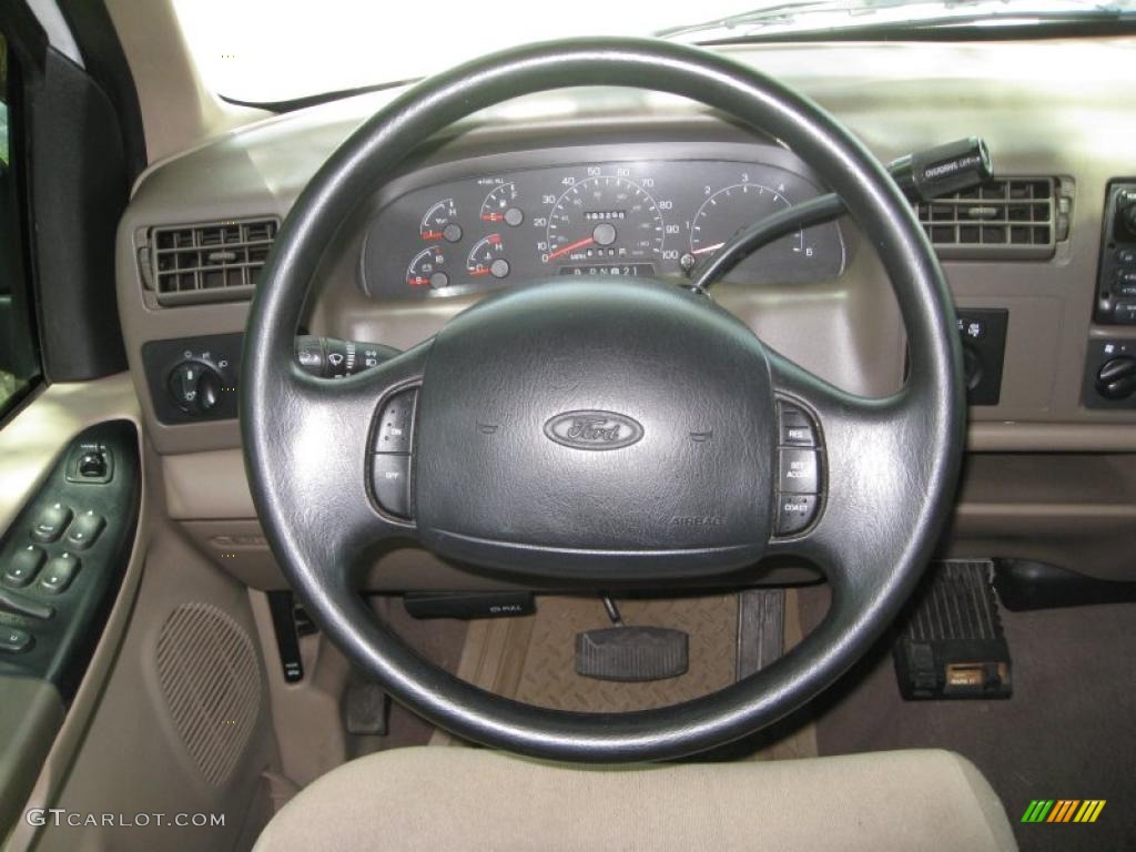 2000 F250 Super Duty XLT Crew Cab 4x4 - Oxford White / Medium Parchment photo #27