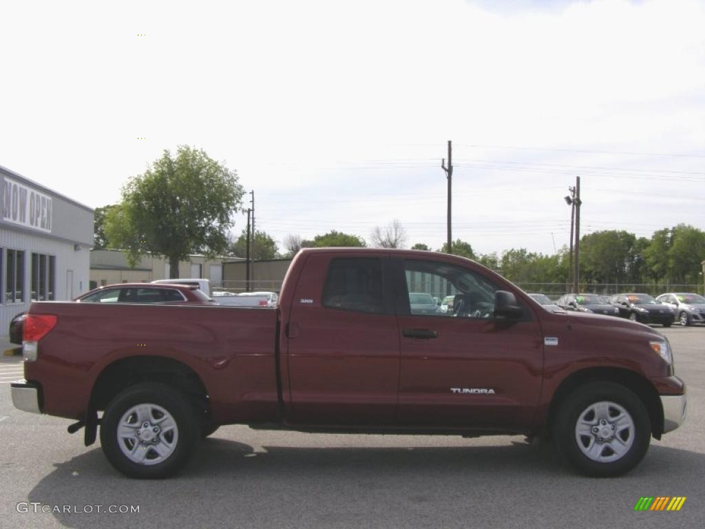 2008 Tundra SR5 Double Cab - Salsa Red Pearl / Beige photo #2