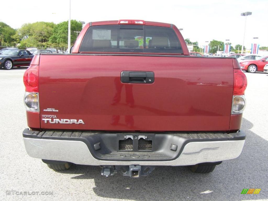 2008 Tundra SR5 Double Cab - Salsa Red Pearl / Beige photo #4