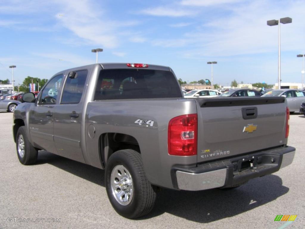 2009 Silverado 1500 LT Crew Cab 4x4 - Graystone Metallic / Light Titanium photo #5