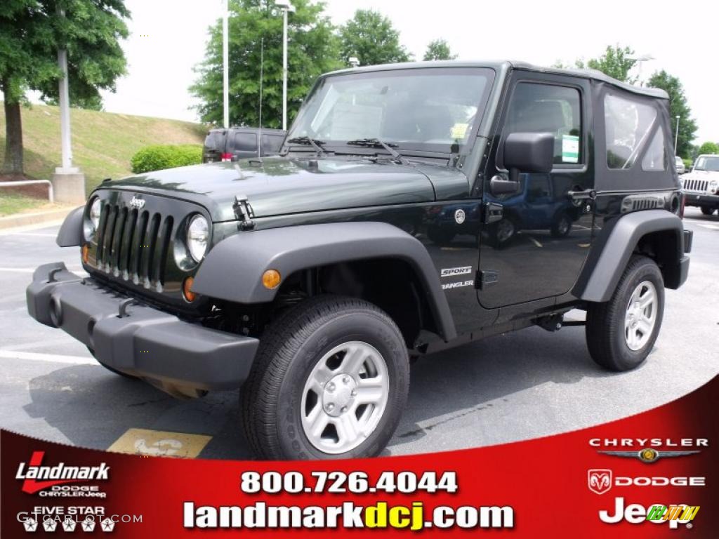 Natural Green Pearl Jeep Wrangler