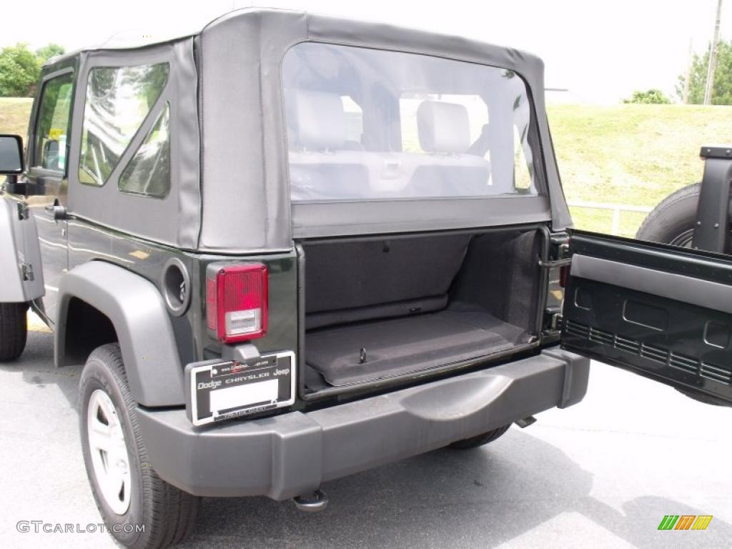 2010 Wrangler Sport 4x4 - Natural Green Pearl / Dark Khaki/Medium Khaki photo #9