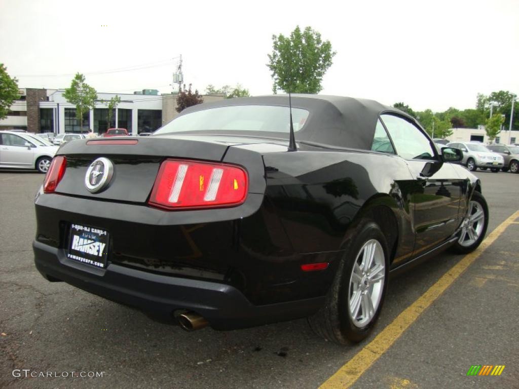 2010 Mustang V6 Convertible - Black / Charcoal Black photo #10