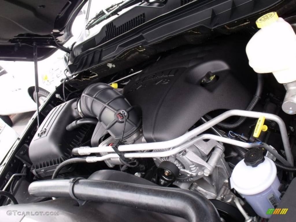2010 Ram 1500 Sport Crew Cab - Brilliant Black Crystal Pearl / Dark Slate Gray photo #13