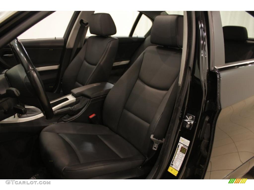 2007 3 Series 335xi Sedan - Jet Black / Black photo #10