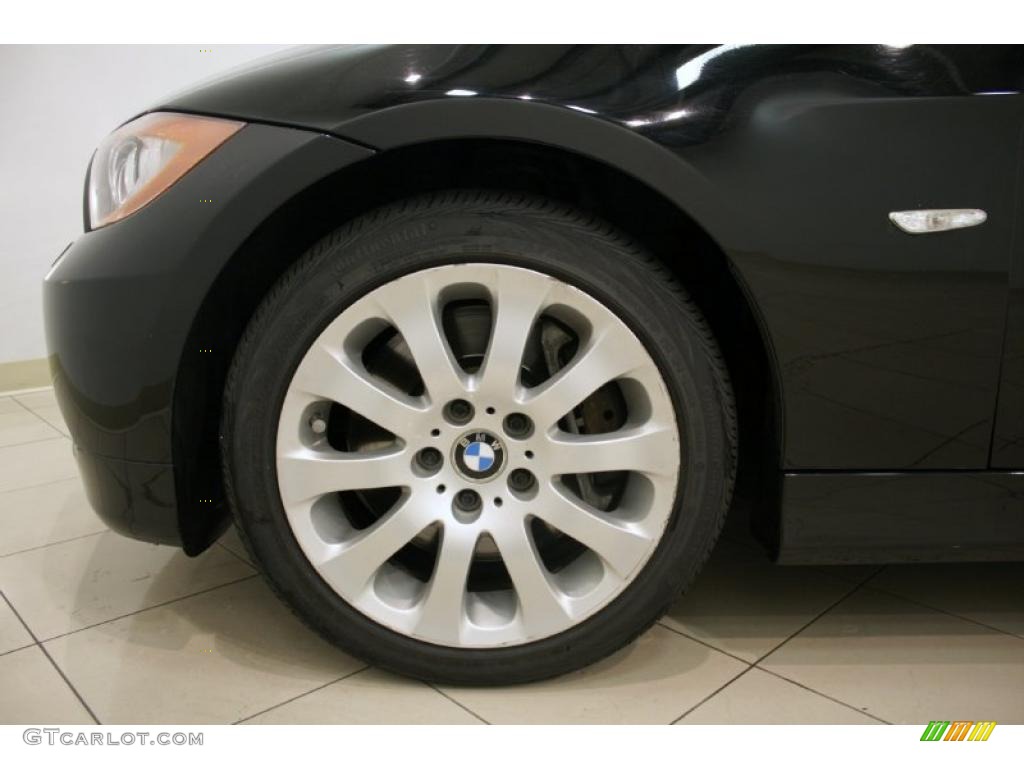2007 3 Series 335xi Sedan - Jet Black / Black photo #22