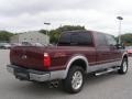 2008 Dark Toreador Red Ford F250 Super Duty Lariat Crew Cab 4x4  photo #3