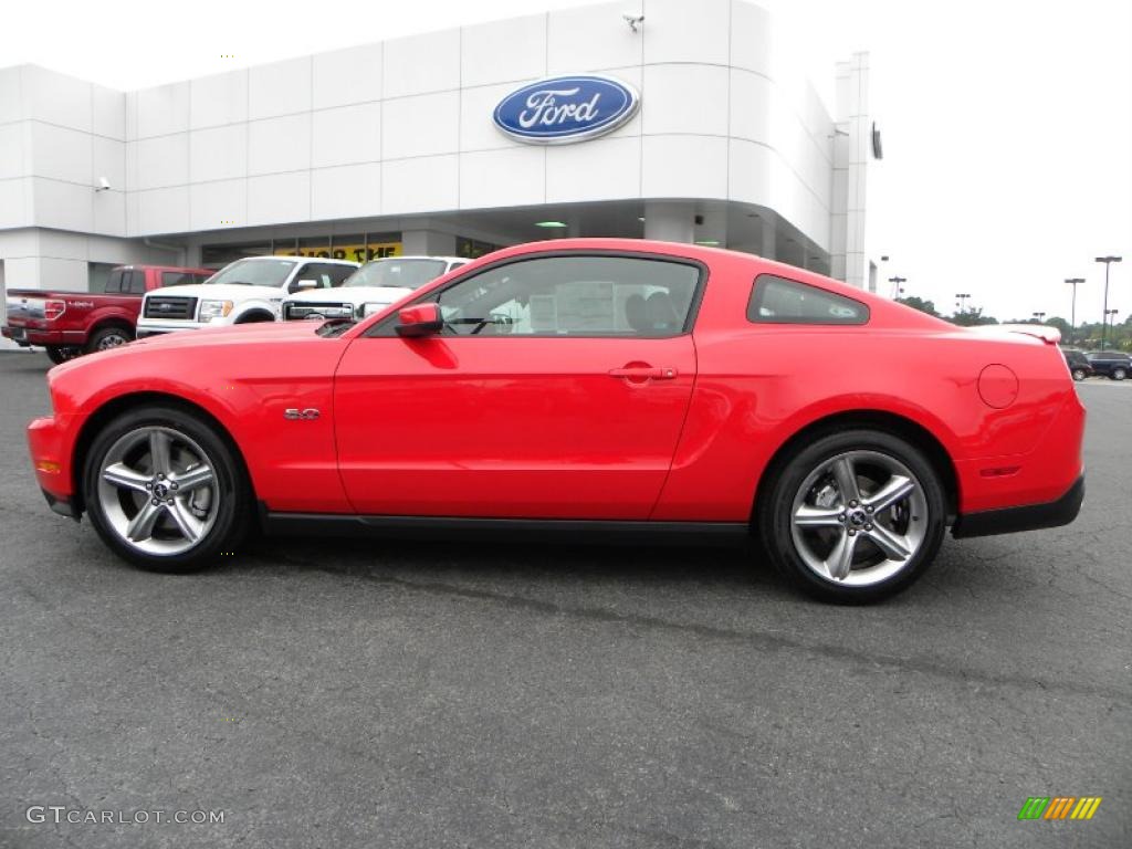 2011 Mustang GT Premium Coupe - Race Red / Charcoal Black photo #5