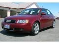 2004 Crimson Red Pearl Effect Audi A4 1.8T Sedan #2974325