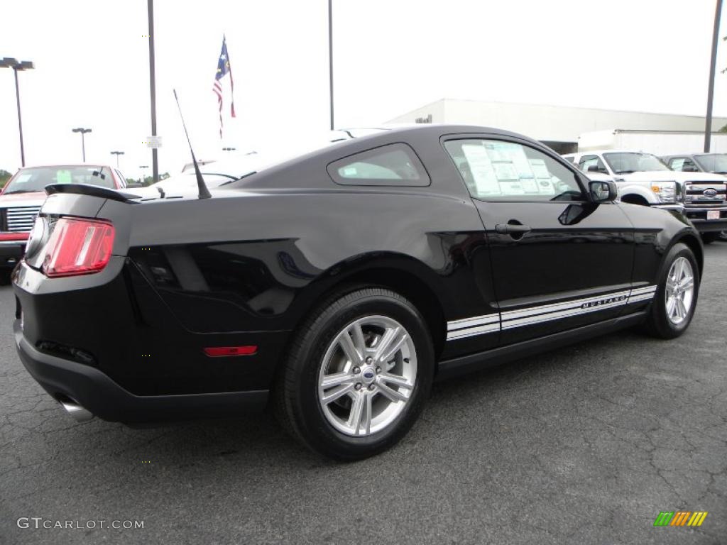 2011 Mustang V6 Coupe - Ebony Black / Charcoal Black photo #3