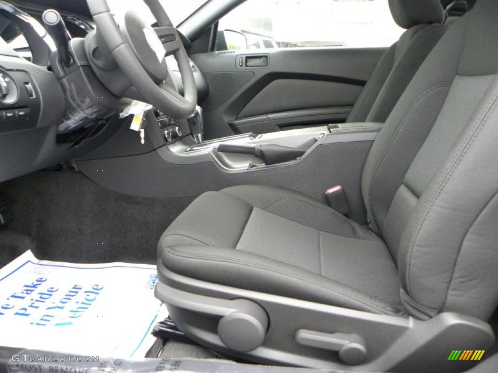 2011 Mustang V6 Coupe - Ebony Black / Charcoal Black photo #14