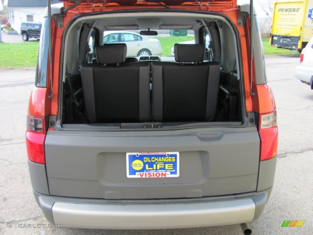 2004 Element LX AWD - Sunset Orange Pearl / Black photo #6