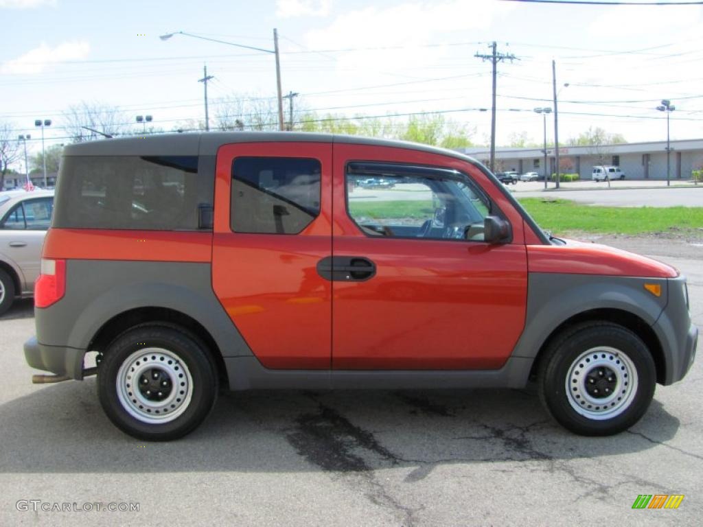 2004 Element LX AWD - Sunset Orange Pearl / Black photo #12