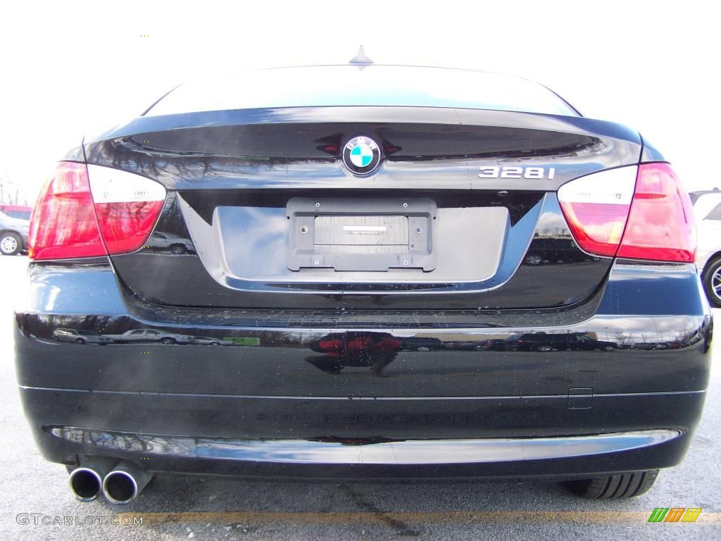 2008 3 Series 328i Sedan - Jet Black / Gray photo #4