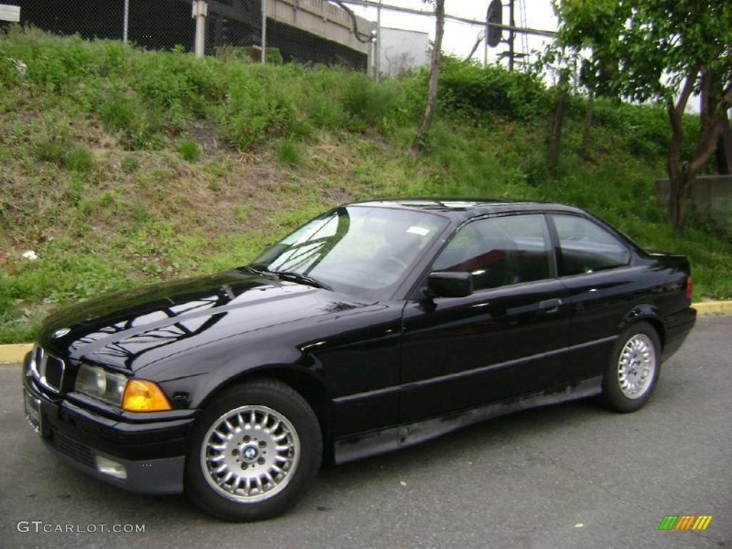1994 3 Series 318i Coupe - Black / Black photo #1