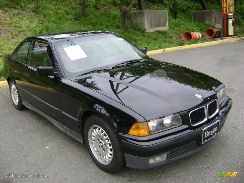 1994 3 Series 318i Coupe - Black / Black photo #5