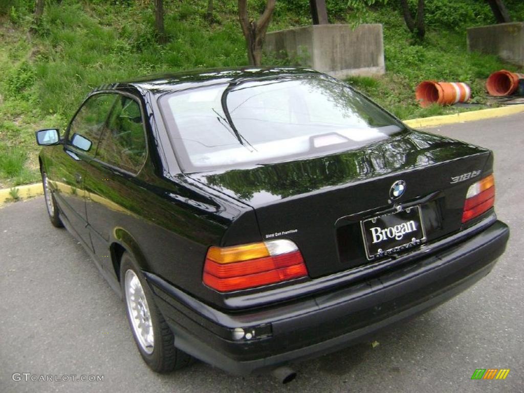 1994 3 Series 318i Coupe - Black / Black photo #6