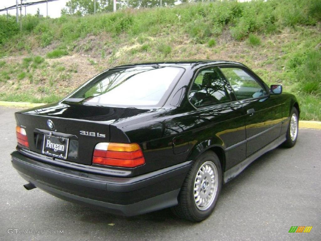 1994 3 Series 318i Coupe - Black / Black photo #8