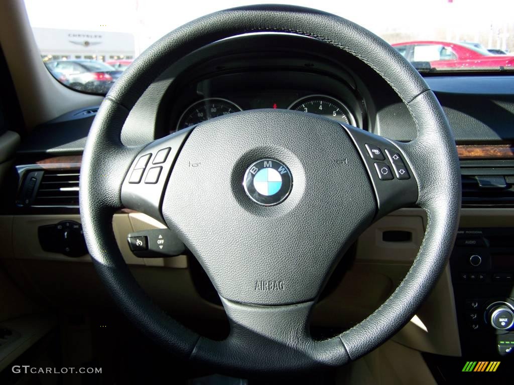 2008 3 Series 328i Sedan - Jet Black / Gray photo #17