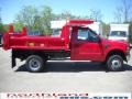 2010 Vermillion Red Ford F350 Super Duty XL Regular Cab 4x4 Chassis Dump Truck  photo #5