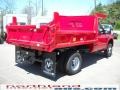 2010 Vermillion Red Ford F350 Super Duty XL Regular Cab 4x4 Chassis Dump Truck  photo #6