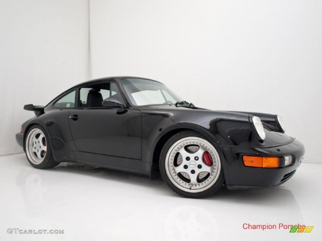 Black 1994 Porsche 911 Turbo 3.6 Exterior Photo #29851286