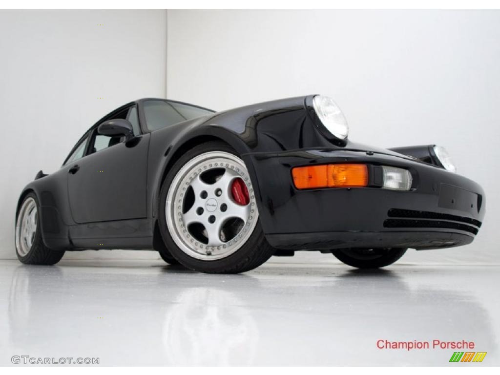 Black 1994 Porsche 911 Turbo 3.6 Exterior Photo #29851342