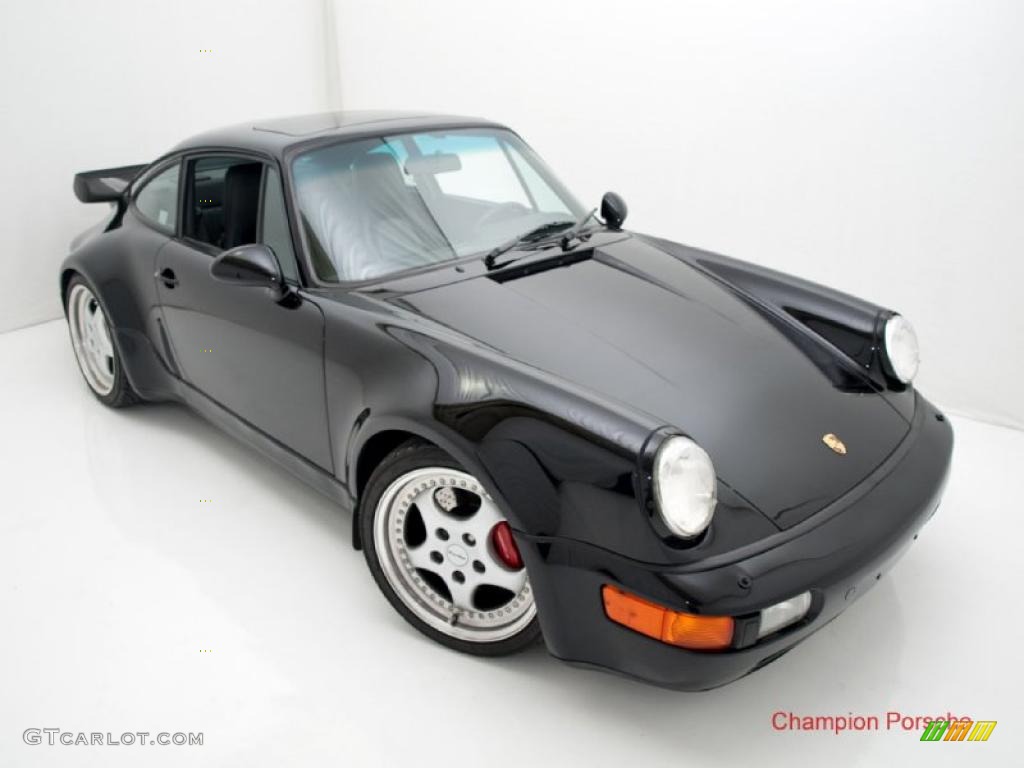 Black 1994 Porsche 911 Turbo 3.6 Exterior Photo #29851346