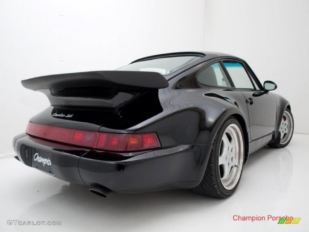 Black 1994 Porsche 911 Turbo 3.6 Exterior Photo #29851387