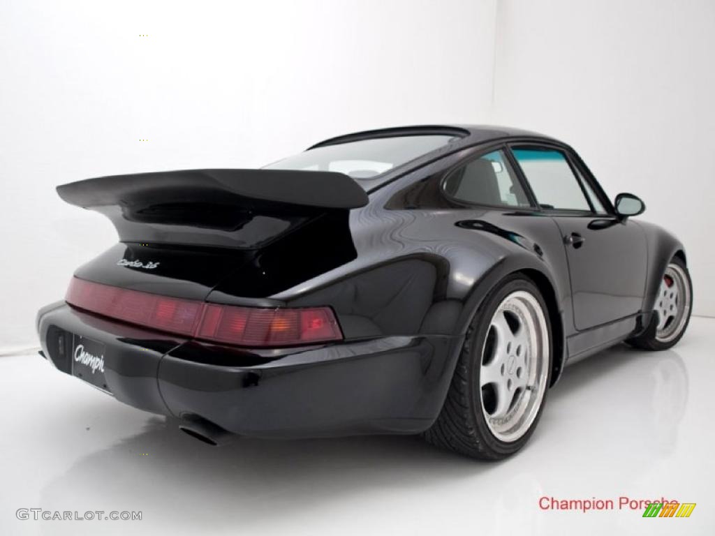 Black 1994 Porsche 911 Turbo 3.6 Exterior Photo #29851474