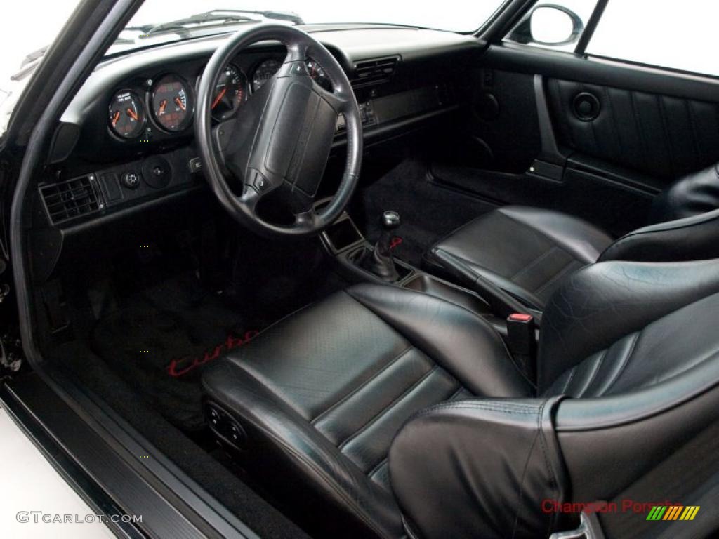 Black Interior 1994 Porsche 911 Turbo 3.6 Photo #29851494