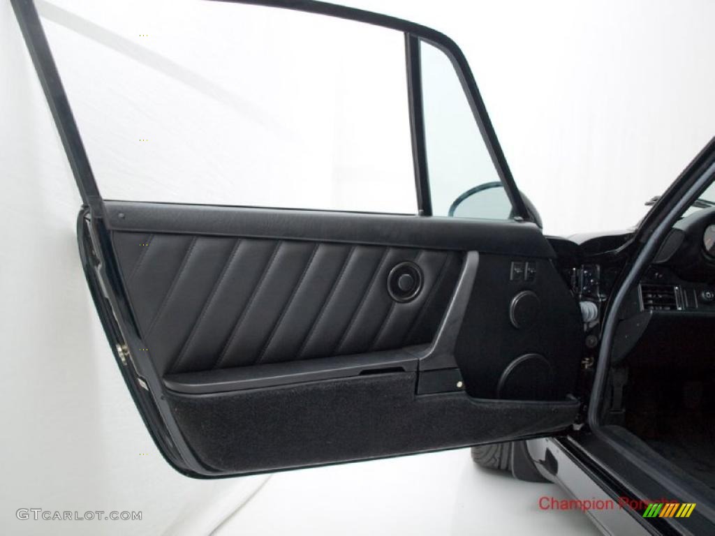 1994 Porsche 911 Turbo 3.6 Black Door Panel Photo #29851514