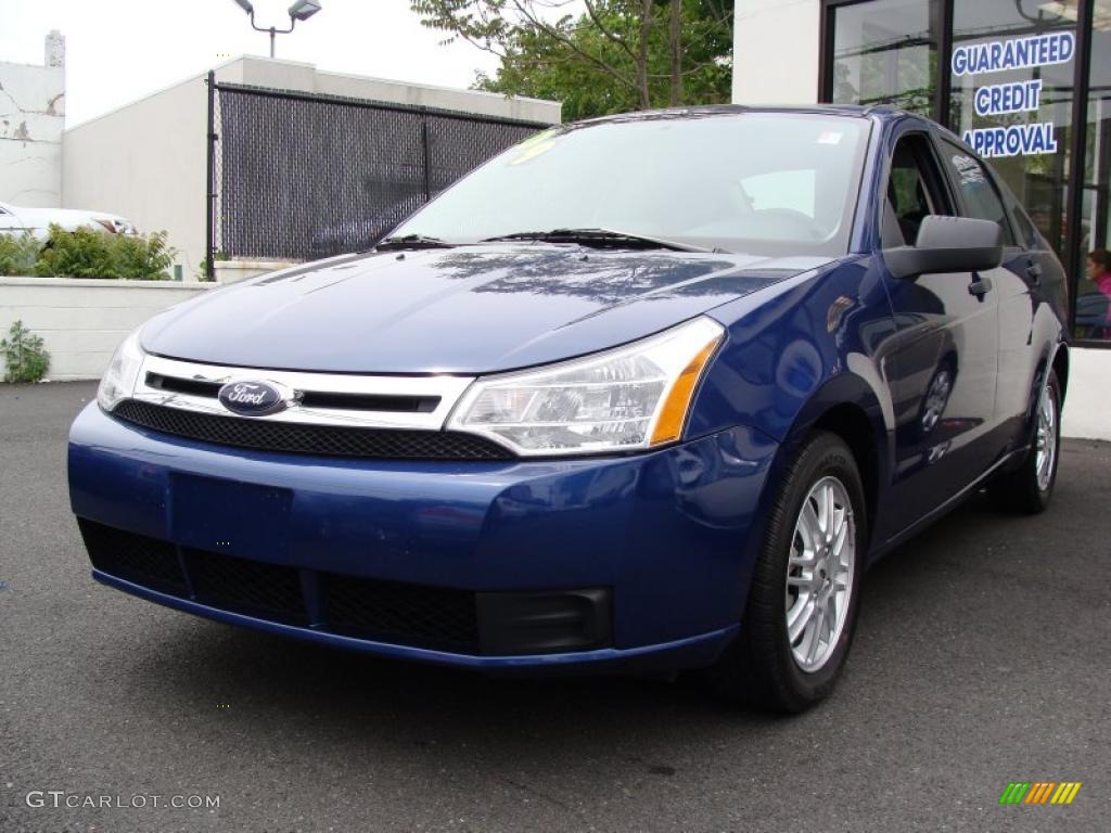 2009 Focus SE Sedan - Vista Blue Metallic / Charcoal Black photo #1