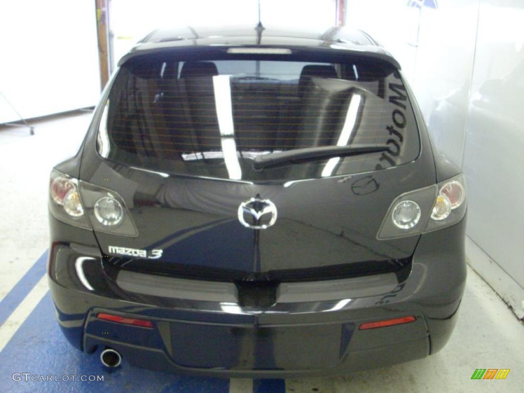 2008 MAZDA3 s Touring Hatchback - Black Mica / Black photo #4