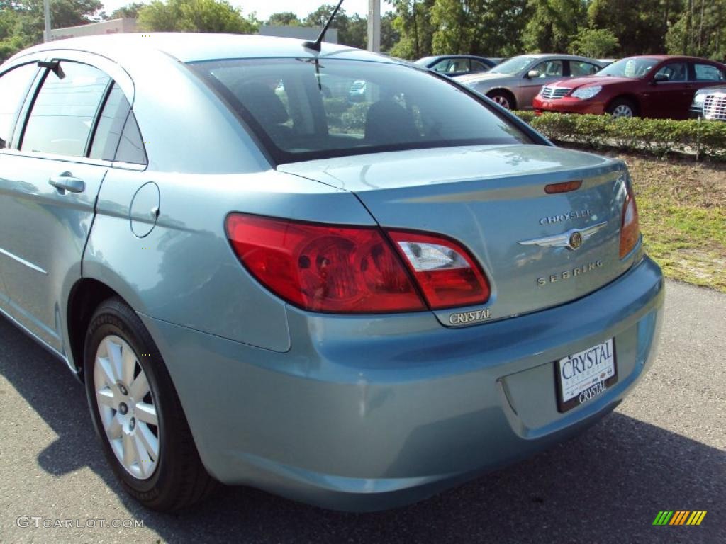 2009 Sebring LX Sedan - Clearwater Blue Pearl / Dark Slate Gray photo #7