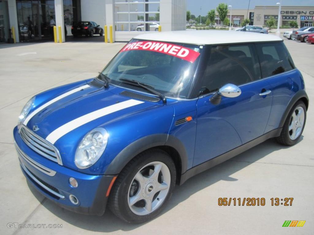 2006 Cooper Hardtop - Hyper Blue Metallic / Black/Panther Black photo #1