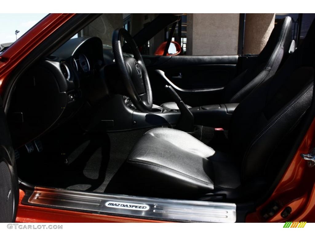 2005 MX-5 Miata MAZDASPEED Grand Touring Roadster - Lava Orange Mica / Black photo #6