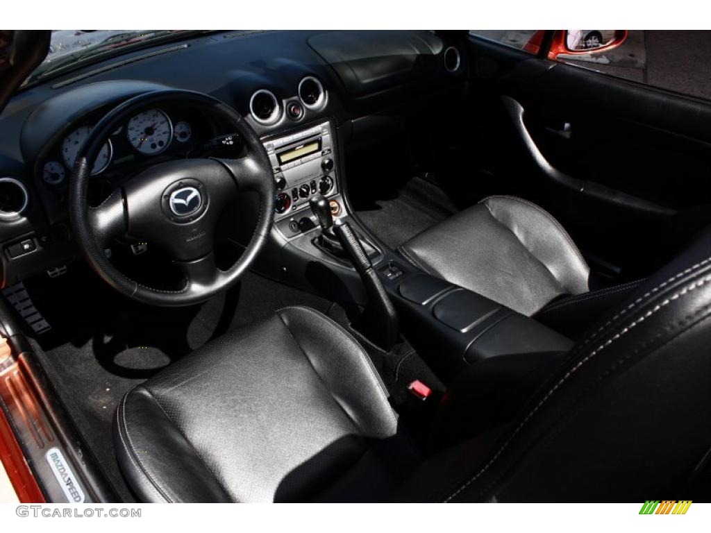 2005 MX-5 Miata MAZDASPEED Grand Touring Roadster - Lava Orange Mica / Black photo #7