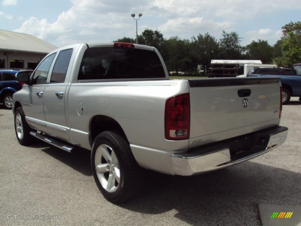 2006 Ram 1500 SLT Quad Cab - Bright Silver Metallic / Medium Slate Gray photo #3