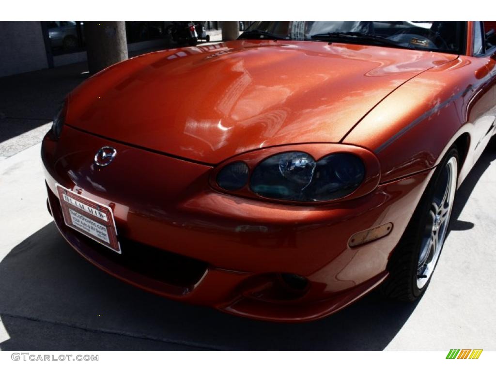 2005 MX-5 Miata MAZDASPEED Grand Touring Roadster - Lava Orange Mica / Black photo #17