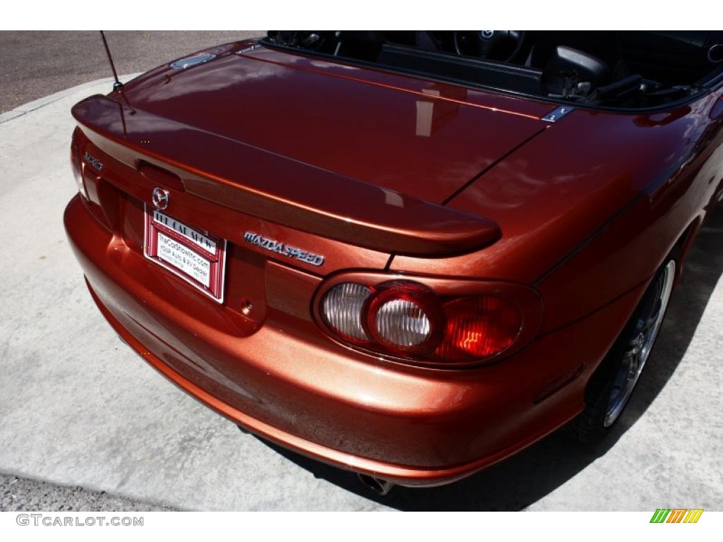 2005 MX-5 Miata MAZDASPEED Grand Touring Roadster - Lava Orange Mica / Black photo #19