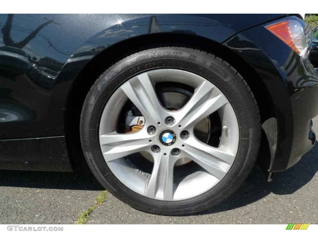 2008 1 Series 128i Convertible - Black Sapphire Metallic / Black photo #18