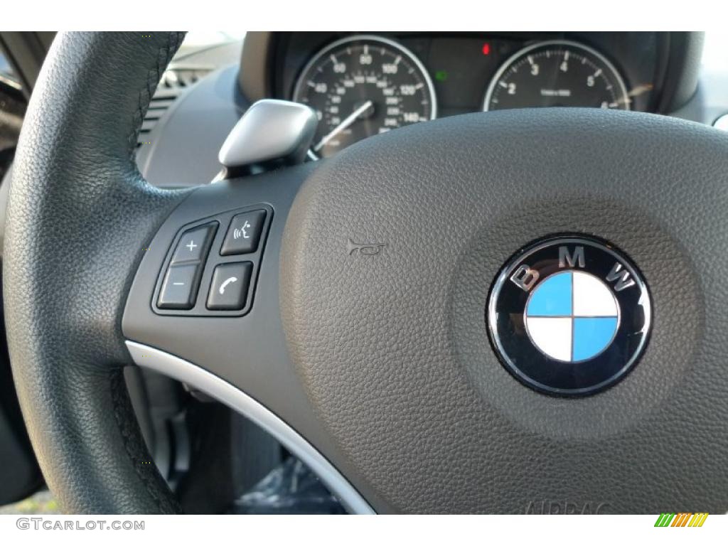 2008 1 Series 128i Convertible - Black Sapphire Metallic / Black photo #36