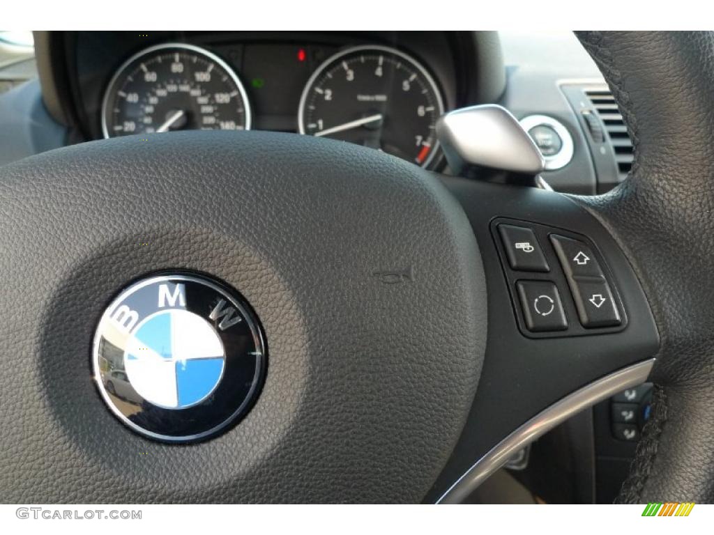 2008 1 Series 128i Convertible - Black Sapphire Metallic / Black photo #37