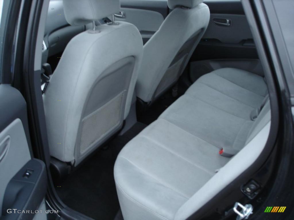 2009 Elantra GLS Sedan - Black Pearl / Gray photo #7