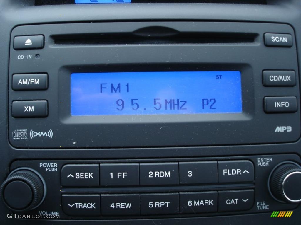 2009 Elantra GLS Sedan - Black Pearl / Gray photo #13